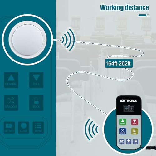 Retekess TM102 Wireless Buzzers for Trivia Games, Answer Buzzers for Classroom with Light, Show Who Buzzed First, 3 Response Modes, Buzzer System for Game Show, School, Jeopardy, Family Feud Night - Image 5
