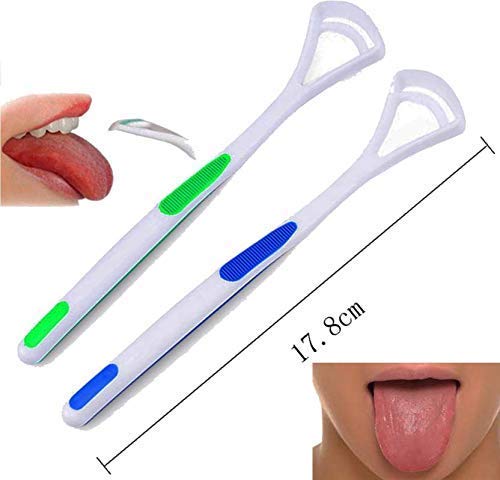 Bvienex||™Tongue Cleaner Brush Scraper Oral, Set Of 4 (multi colour) - Image 2