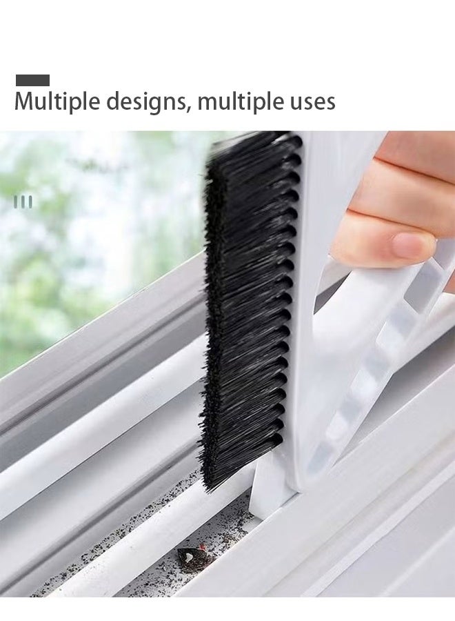 Window Groove Cleaning Brush, Handheld Window Cleaning Tool Brushes，Multi-Purpose Household Window Cleaner Tool suitable for Kitchen Bathroom, Door Gap Track Cleaning, bathroom crevices, kitchen tiles - Image 4