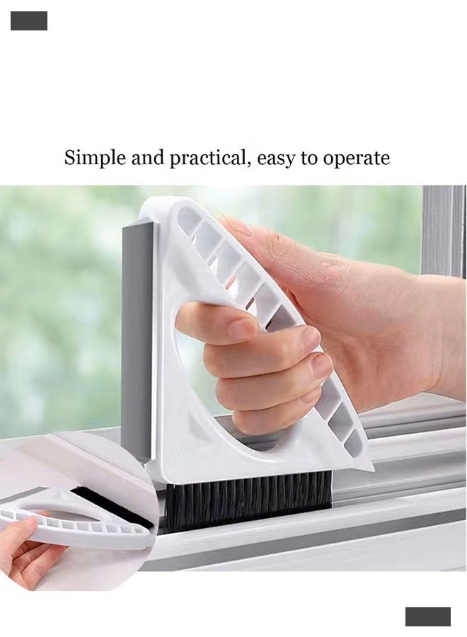 Window Groove Cleaning Brush, Handheld Window Cleaning Tool Brushes，Multi-Purpose Household Window Cleaner Tool suitable for Kitchen Bathroom, Door Gap Track Cleaning, bathroom crevices, kitchen tiles - Image 5
