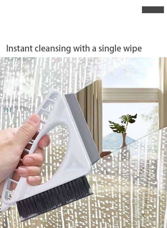 Window Groove Cleaning Brush, Handheld Window Cleaning Tool Brushes，Multi-Purpose Household Window Cleaner Tool suitable for Kitchen Bathroom, Door Gap Track Cleaning, bathroom crevices, kitchen tiles - Image 2