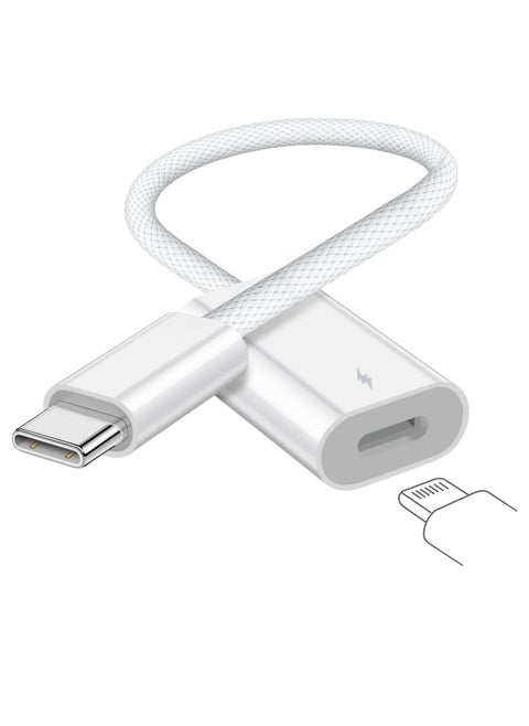 USB C to Lightning Charge Adapter for iPhone 15, USB C Male to Lightning Female 60W PD Fast Charge andData Transfer Converter Fit with iPhone 15 Pro15 Pro Max,iPad Pro Air, Galaxy, PixelNot for Audio