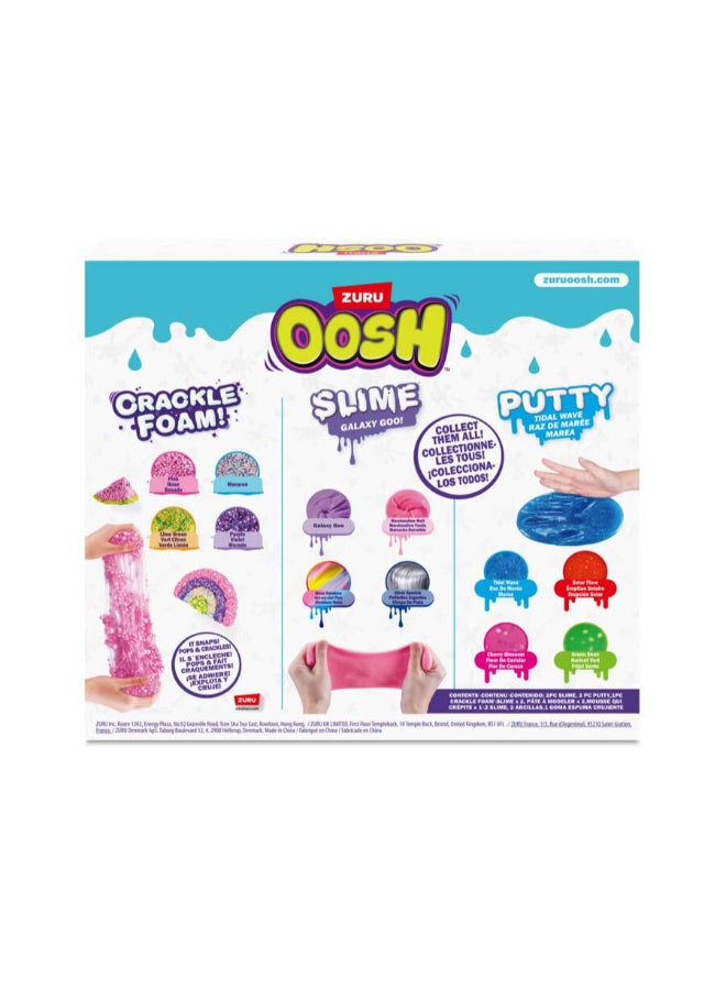ZURU Oosh طقم زورو سوبر أوش - 2 معجون، 2 سلايم، 1 رغوة متكسرة! للأعمار 4+ (متنوع) - Image 4