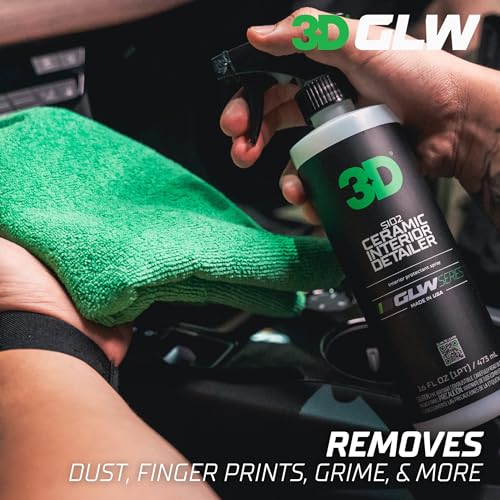 3D SiO2 Interior Detailer, GLW Series | Ultimate Deep Cleaning | Ultra Ceramic Protectant |Safe on Leather, Vinyl, Plastic & More | Removes Dust, Dirt, Grease | DIY Car Detailing | 16 oz - Image 4
