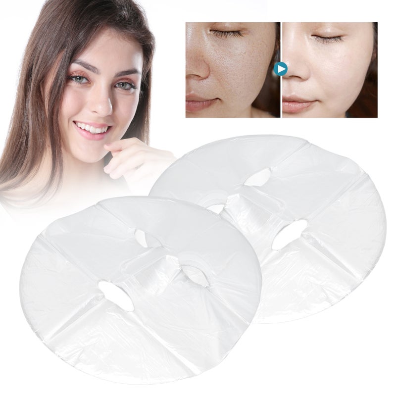 100pcs DIY Facial Mask Preservative Film Disposable Prevent Evaporation Moisture Retention Face Mask Wrapped Paper - Image 1