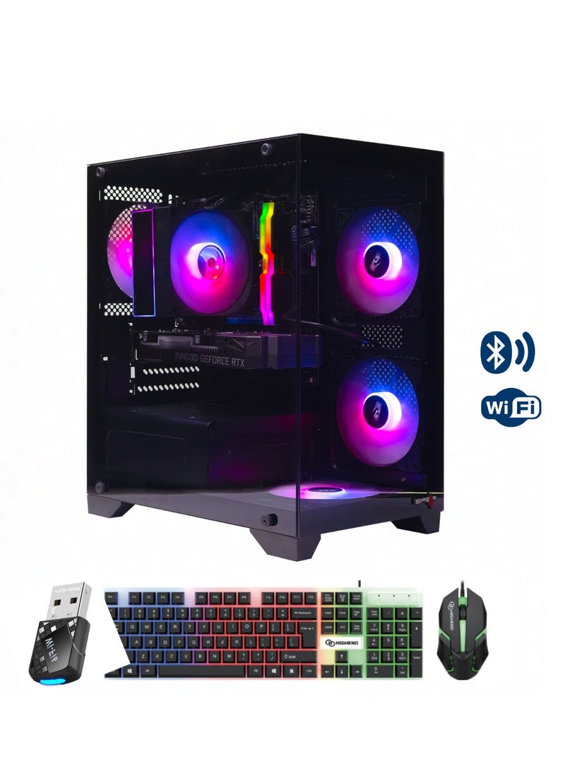 Spear Pc Gaming Pro Intel i5-14400F, RTX 3050 8GB, 16GB DDR5 RAM, 1TB NVMe SSD, ARGB Case with 4 Fans, Windows 11 Pro Black - Image 1