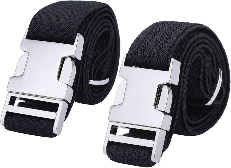 Kajeer Boy Kids Belt,Elastic Belts Easy Clasp Adjustable Child Zinc Alloy Buckle Youth Belt for Boys Girls(2 PCS) - Image 1