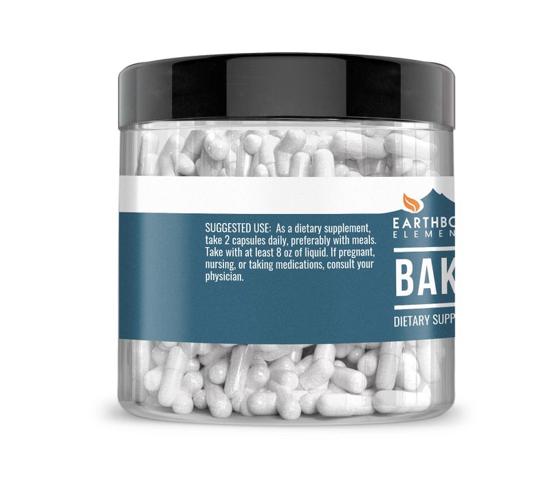 Earthborn Elements Baking Soda Capsules, 200 Capsules, Sodium Bicarbonate - Image 2