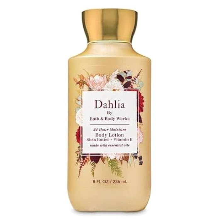 Bath & Body Works Skin Care Dahlia Petals, Pear & Praline Scented 24 Hour Moisture Body Lotion