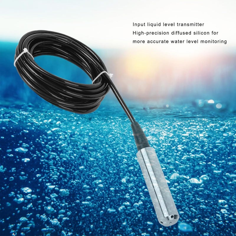 Updated modern design Submersible Depth Sensor, TL 136 12 toVDC 4 to20mA Signal Output Anti Blocking Water Depth Sensor Detector, Liquid Depth Transmitter,5m/16.4ft Cable (Range 0-5 Meters) Daily life matching design - Image 2