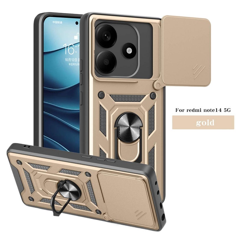 غطاء واقي، أخضر، حماية من السقوط، TPU + PC، مقاوم للصدمات لـ Redmi Note 14 من مادة TPU باللون الأخضر للاستخدام العملي للحمل اليومي للتنقل اليومي - Image 3