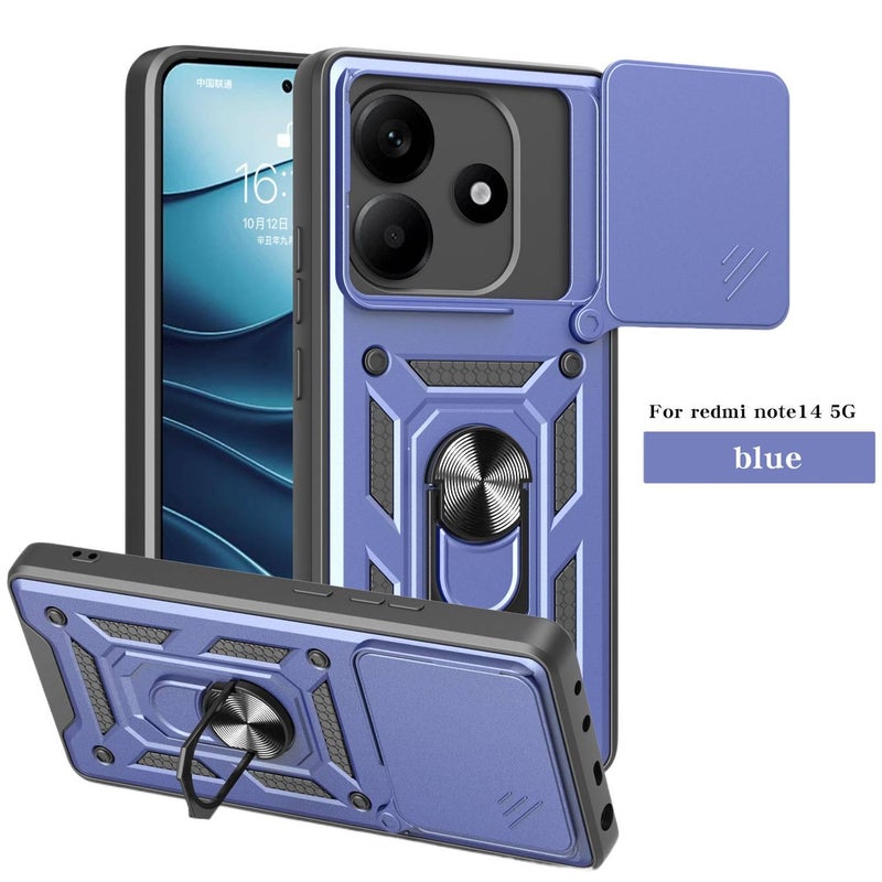 غطاء واقي، أخضر، حماية من السقوط، TPU + PC، مقاوم للصدمات لـ Redmi Note 14 من مادة TPU باللون الأخضر للاستخدام العملي للحمل اليومي للتنقل اليومي - Image 4