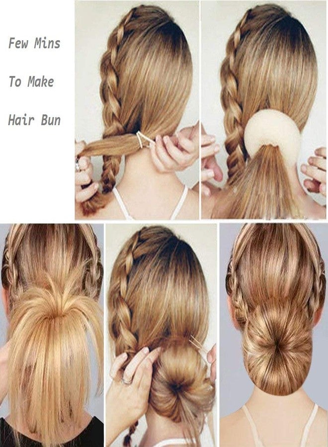SQULIGT Mini Chignon Donut Hair Shaper, 6 PCS Bun Makers for Short and Thin Hair, 2 Inch Beige Bun Forms for Kids & Girls - Image 4