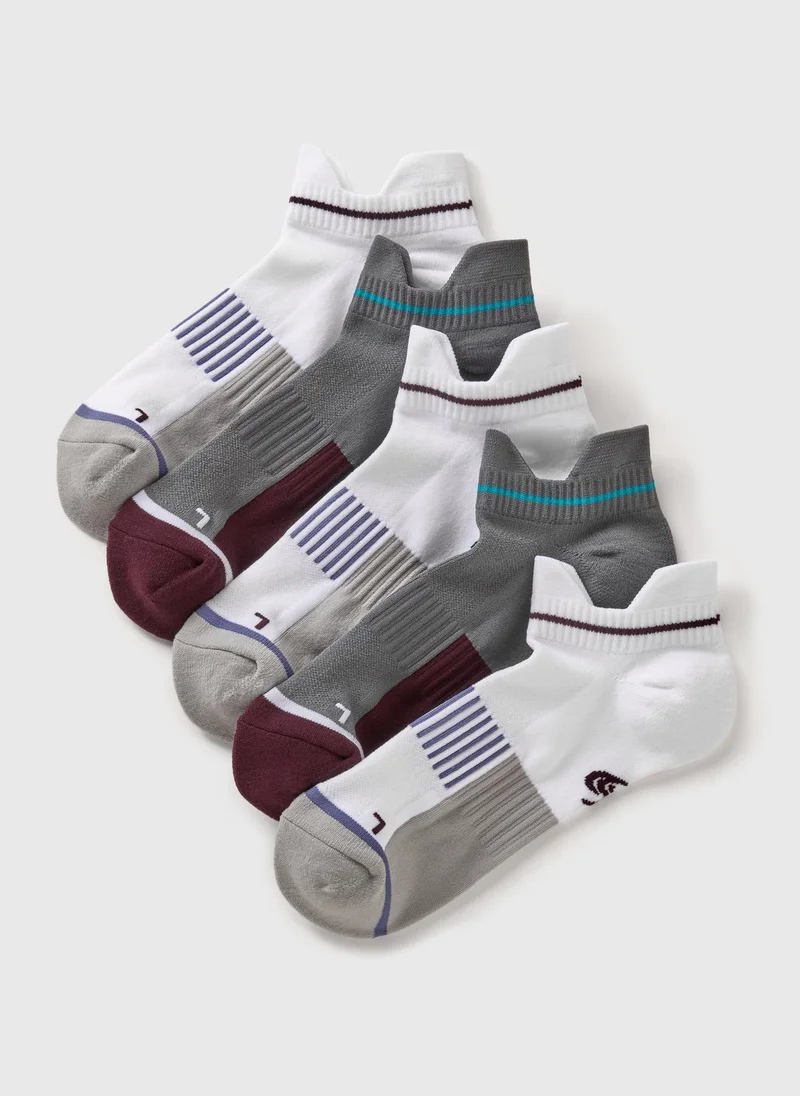 Matalan Souluxe 5 Pack Sports Trainer Socks