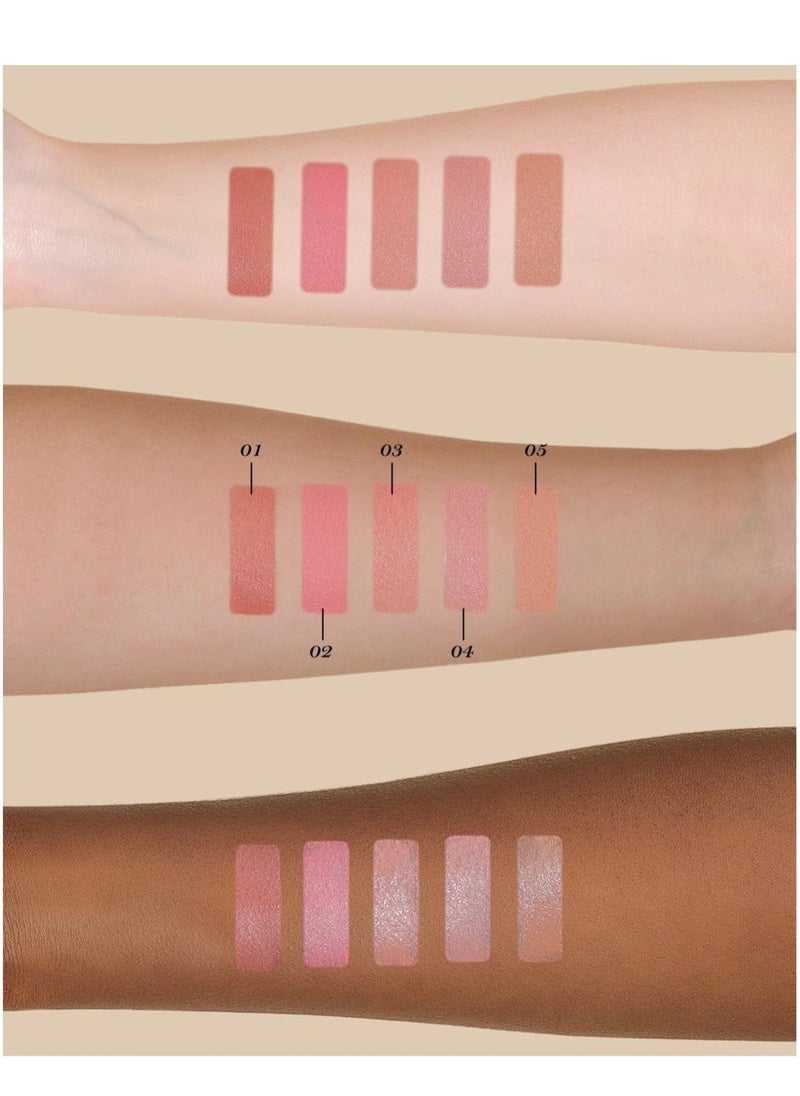Flower Knows Little Ange1 Melting Cream Blush Long-Lasting Buildable Cheek Color, Natural Finish-01 Flaming Heart  - Image 3