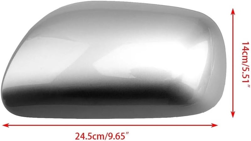 Vuzmode Silver Car Side Mirror Cap Covers for Toyota Corolla - Image 2