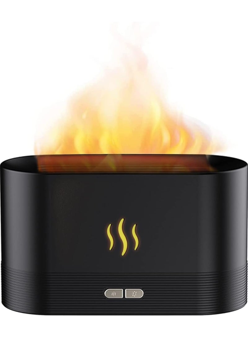 Imitation Flame Aromatherapy Diffuser and Home Humidifier. 5 Colours.LED Light Essential Oil Diffuser and Air Purifier for Bedroom.Aroma Diffusers for Bedroom. Kawaii Room Decor - Image 1