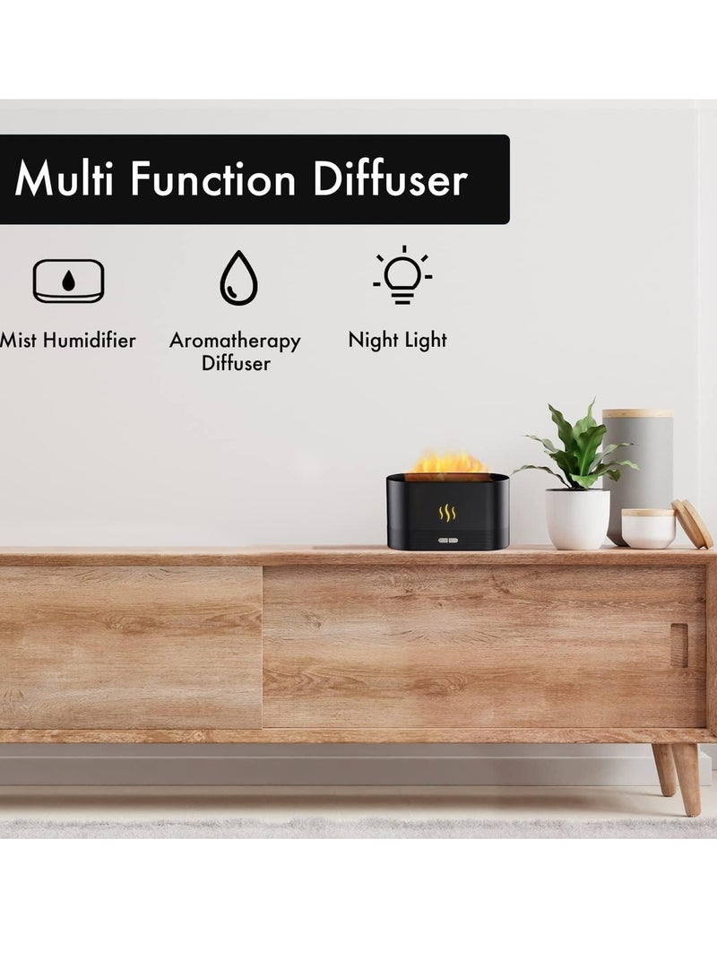 Imitation Flame Aromatherapy Diffuser and Home Humidifier. 5 Colours.LED Light Essential Oil Diffuser and Air Purifier for Bedroom.Aroma Diffusers for Bedroom. Kawaii Room Decor - Image 4