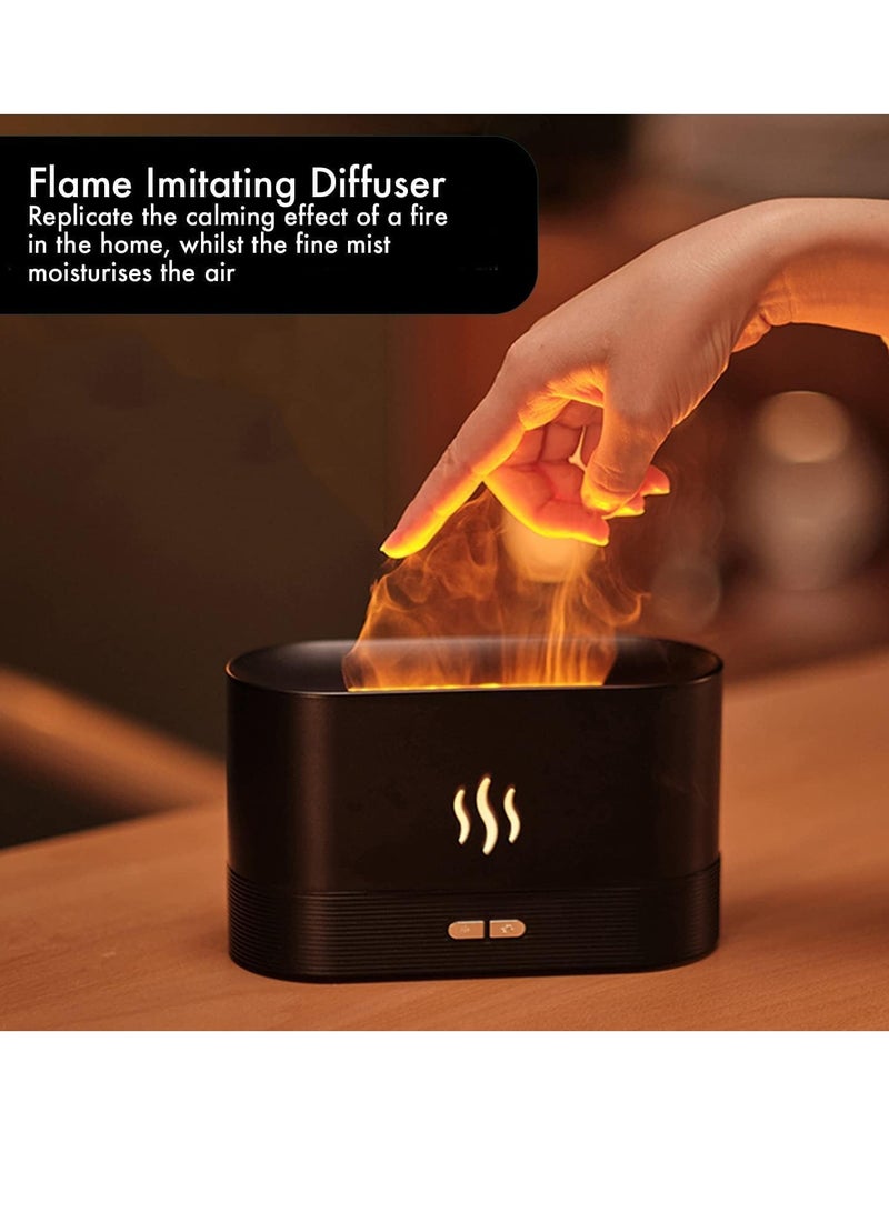 Imitation Flame Aromatherapy Diffuser and Home Humidifier. 5 Colours.LED Light Essential Oil Diffuser and Air Purifier for Bedroom.Aroma Diffusers for Bedroom. Kawaii Room Decor - Image 2