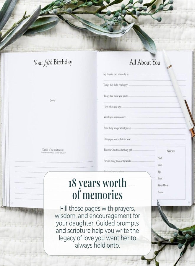 DUNCAN & STONE PAPER CO. Journal For Moms - Keepsake Pregnancy Must-Haves for Moms - Linen Pregnancy Announcement Gifts (Pink, 230 Pages) - Image 3