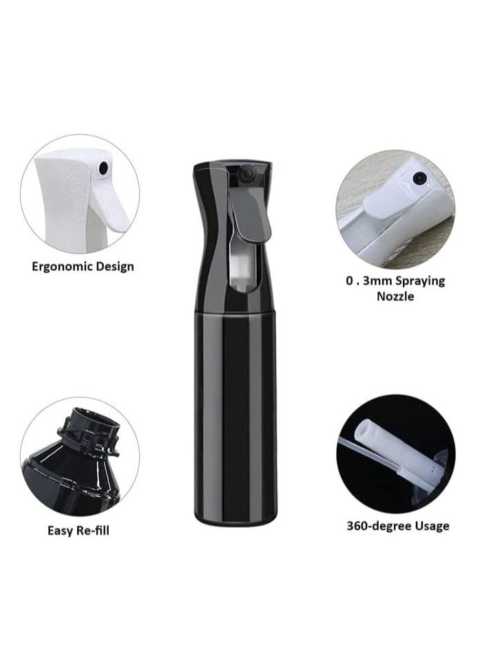 SYOSI - Hair Spray Bottle, Cozy Continuous Fine Mist Sprayer, Salon Spray Hair Mister, Empty Plastic Water Squirt Bottle for Curly Hair, Hair Cutting, Barber, Stylist, Cleaning, Plant (150ml) - Image 1