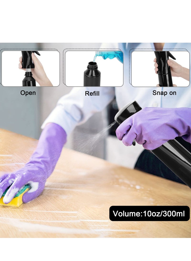SYOSI - Hair Spray Bottle, Cozy Continuous Fine Mist Sprayer, Salon Spray Hair Mister, Empty Plastic Water Squirt Bottle for Curly Hair, Hair Cutting, Barber, Stylist, Cleaning, Plant (150ml) - Image 1