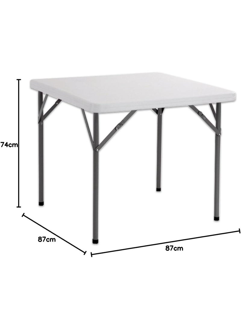 Garden Camping Table 87 × 87 × 74 cm | Portable Outdoor Table for Picnic, Camping, Balcony & Family Gatherings - Image 2