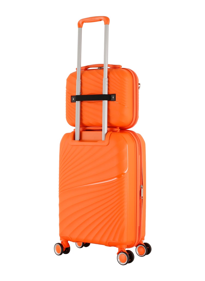 H.T H.T Luggage Bag, Unisex Polypropylene (PP) Material Hard Case Luggage, SKU HT13504, 16 Liters, Vanity Case Size  - Image 4