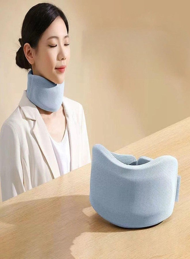 TASKHOUSE Soft Foam Neck Brace Belt Adjustable Cervical Neck Support Collar for Pain Relief Men & Women (Pack of 1; Grey) - Image 3