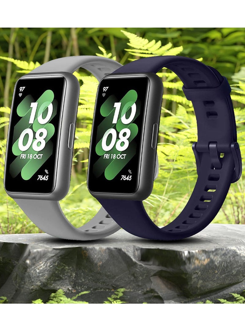 CATANES 2 Pack Of Huawei Band 7 Watch Band for Men Women Sport Watch Strap Lightweight Silicone Replacement Band Multicolour 10 - Image 2