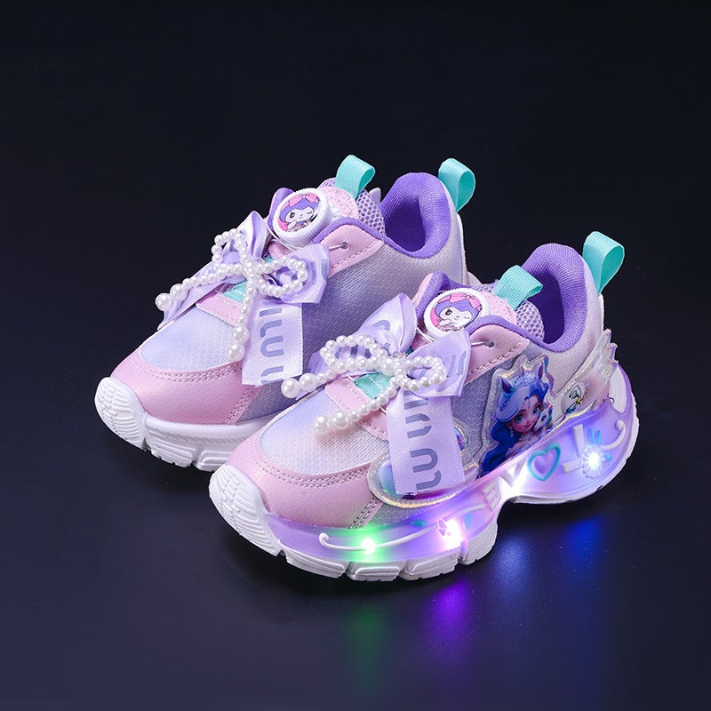 Mesh Sneakers Lightweight Flexible Sole Walking Shoes For Kids Indoor And Outdoor Activities - Image 1