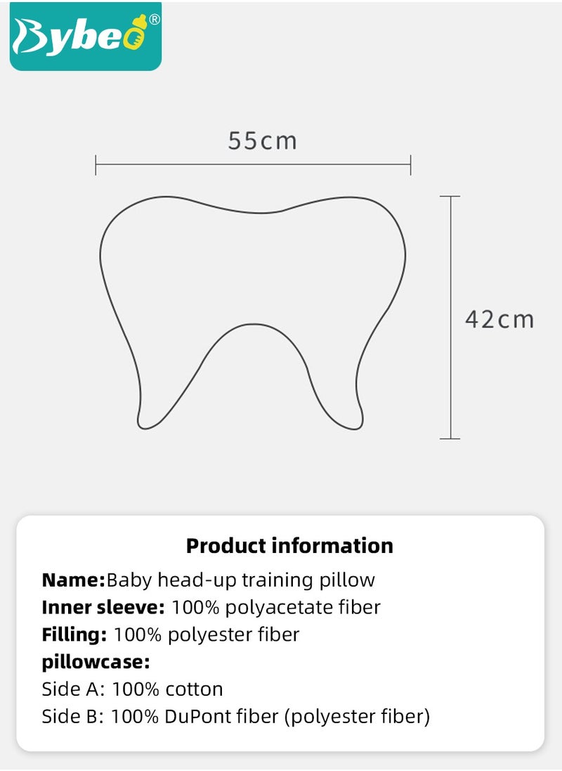 Bybeo - Baby Nursing Pillow for Breastfeeding, Multifunctional Toddler Look Up and Lying Pillows, Anti vomit Milk Babies Crib Headrest for Newborn and Infant, 30 Degree Incline, Enlarged and Widened - Image 1