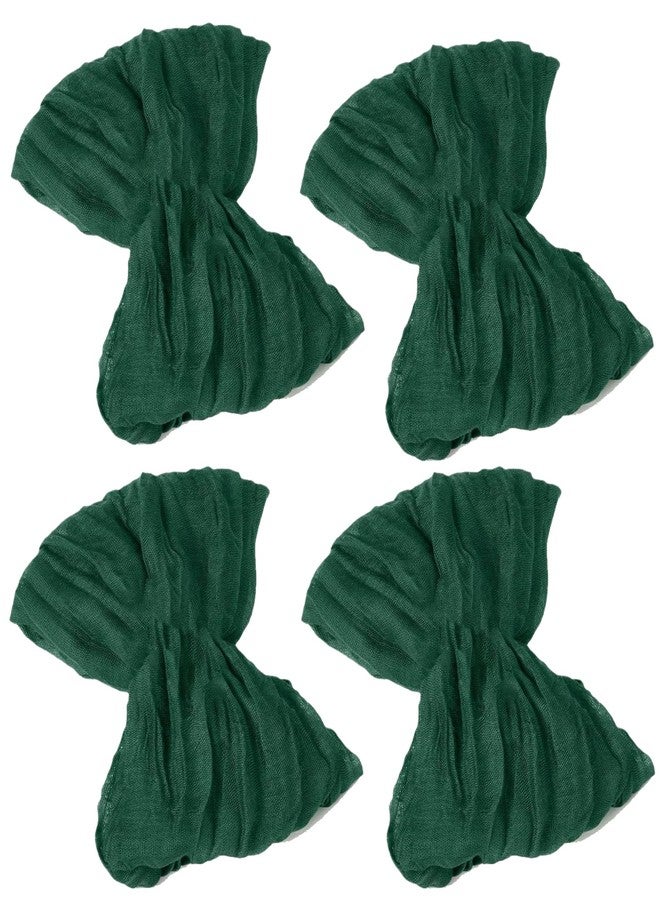 IZUS Set of 4 Cheesecloth Napkins 17x17 inch for Wedding/Bridal/Baby-Shower/Birthday/Party Dining-Table Decor Washable Reusable - Image 1