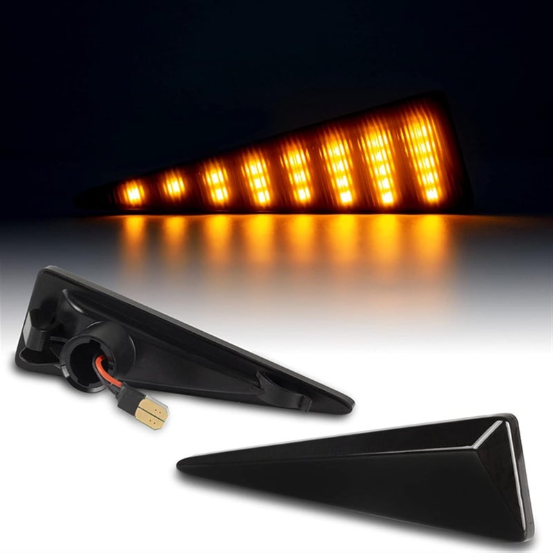 QASULER Dynamic Amber Side Marker Turn Signal Light - Image 3