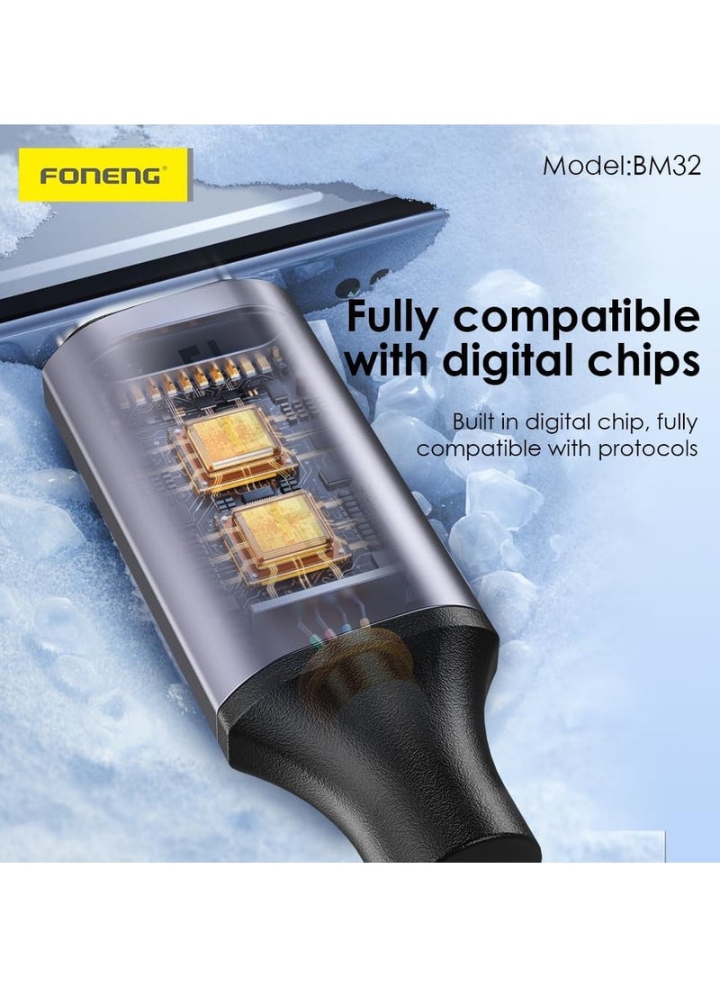 FONENG - BM32 2-in-1 Lightning to 3.5mm Jack Audio Adapter with iPhone Charging - Image 1