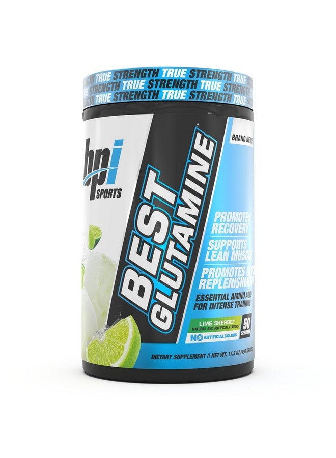 BPI SPORTS BPI Sports L Glutamine Powder - Best Glutamine Supplement for Recovery, Gut Health & Immune Support - Lime Sherbet Flavor - 6 Advanced Glutamine Types + Vitamin C - 50 Servings - Image 1