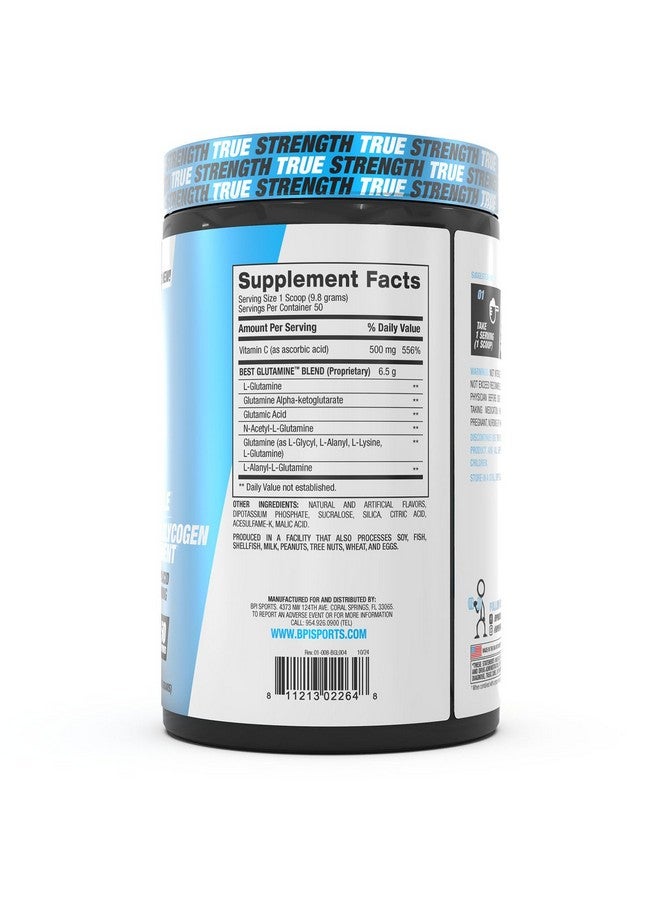 BPI SPORTS BPI Sports L Glutamine Powder - Best Glutamine Supplement for Recovery, Gut Health & Immune Support - Lime Sherbet Flavor - 6 Advanced Glutamine Types + Vitamin C - 50 Servings - Image 2