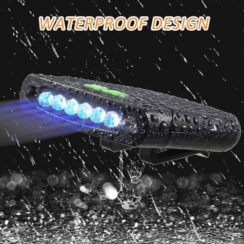 Mudder 2 Pieces LED Clip on Cap Lights USB Rechargeable Cap Flashlight Clip Waterproof Ultra Bright Hat Flashlight Headlamp for Fishing Camping Hand Work (Black) - Image 5