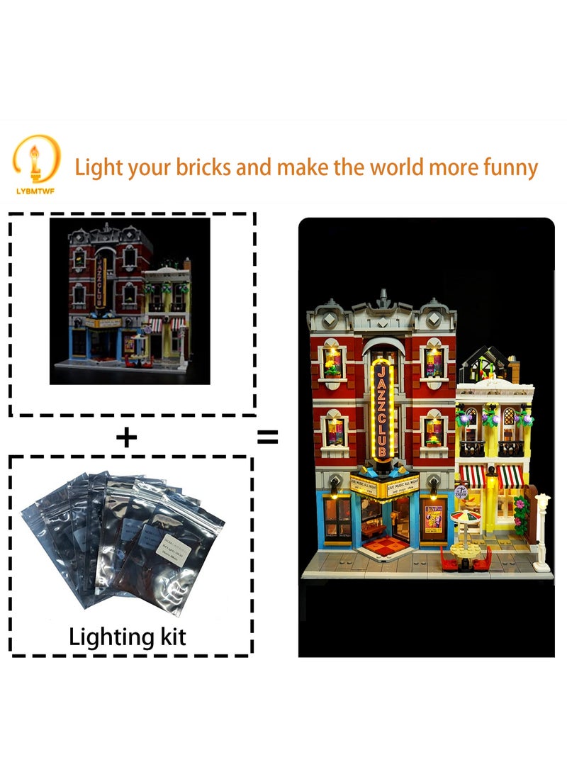 BRIXSPARK Light for Lego- 10312 Jazz-Club - Led Lighting Kit Compatible with Lego Building Blocks Model - NOT Included The Model Set  - Image 3