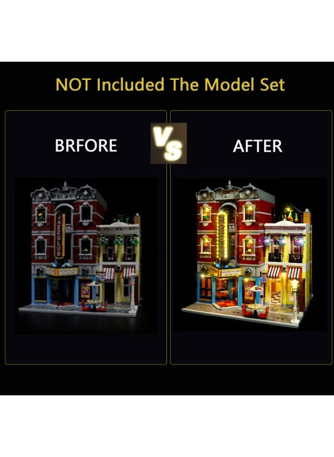 BRIXSPARK - Light for Lego- 10312 Jazz-Club - Led Lighting Kit Compatible with Lego Building Blocks Model - NOT Included The Model Set - Image 1