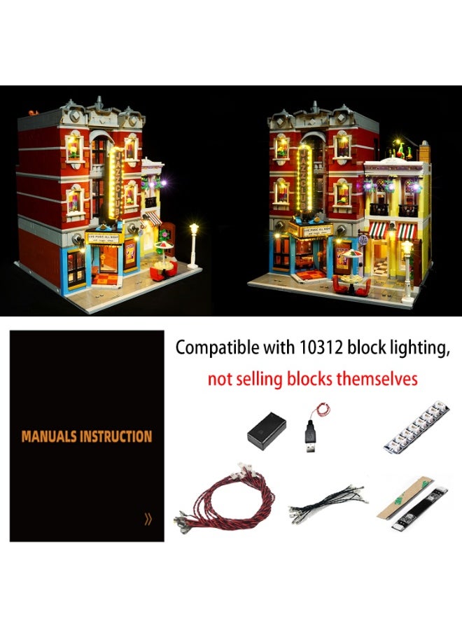 BRIXSPARK - Light for Lego- 10312 Jazz-Club - Led Lighting Kit Compatible with Lego Building Blocks Model - NOT Included The Model Set - Image 1