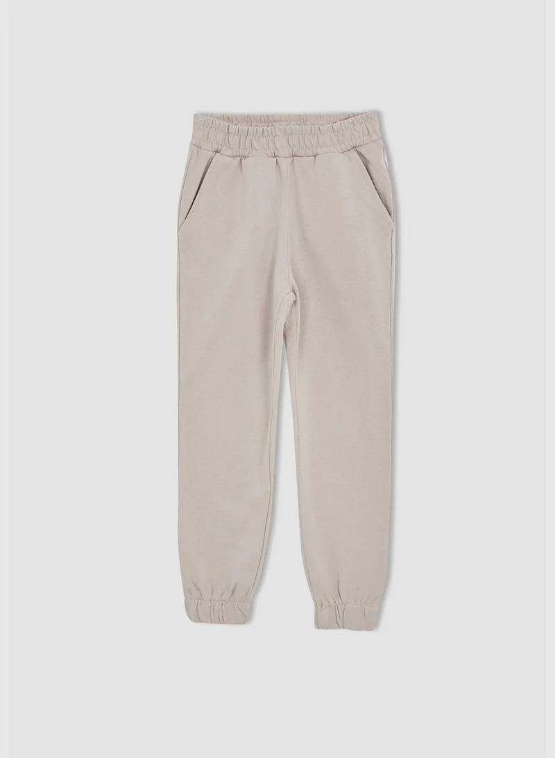 DeFacto Regular Fit Long Sleeve Crop Hoodie & Jogger Set
