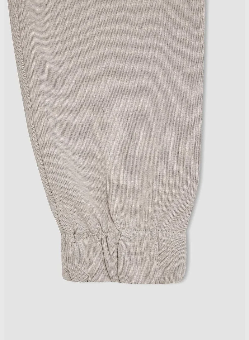 DeFacto Regular Fit Long Sleeve Crop Hoodie & Jogger Set