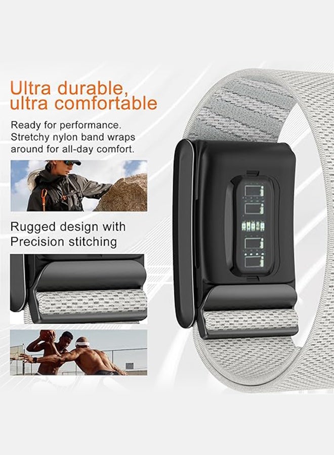 SUNDAREE سوار رياضي من النايلون متوافق مع سوار Whoop Band 4.0 للرجال والنساء مع غطاء واقٍ، سوار معصم بديل مقاوم للماء وقابل للتعديل مصنوع من النايلون يسمح بمرور الهواء لسوار Whoop 4.0 - Image 3