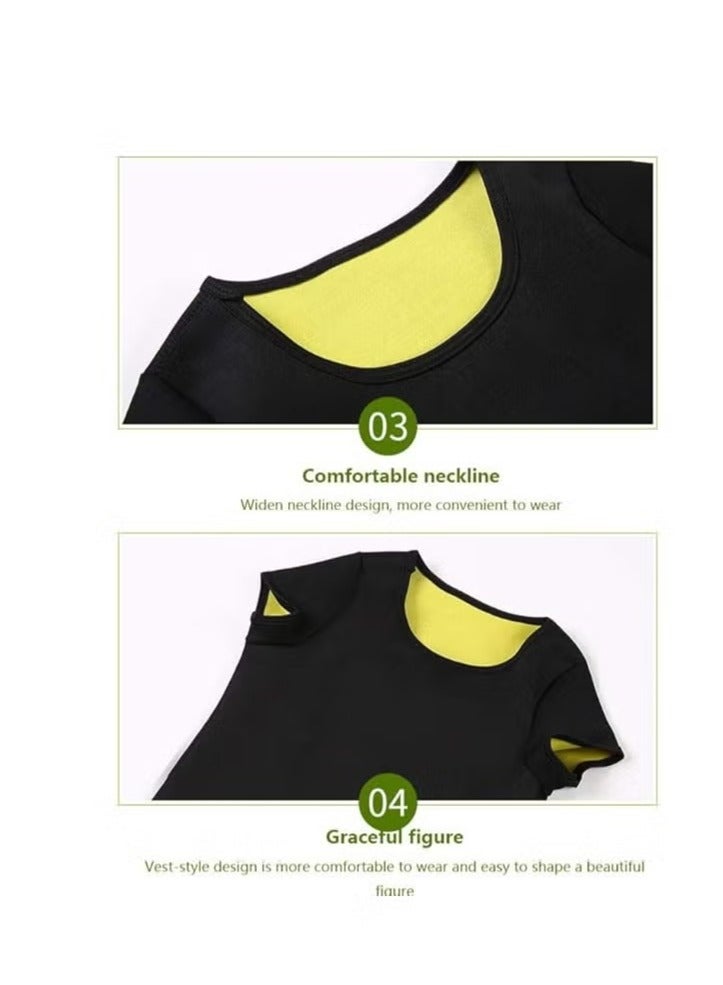 Generic Thermal Slimming Sweating T-Shirt for Men and Women Size L - Sauna Shirt for Fat Burning and Weight Loss, Perfect for Fitness, Home Workout and Gym - Image 4