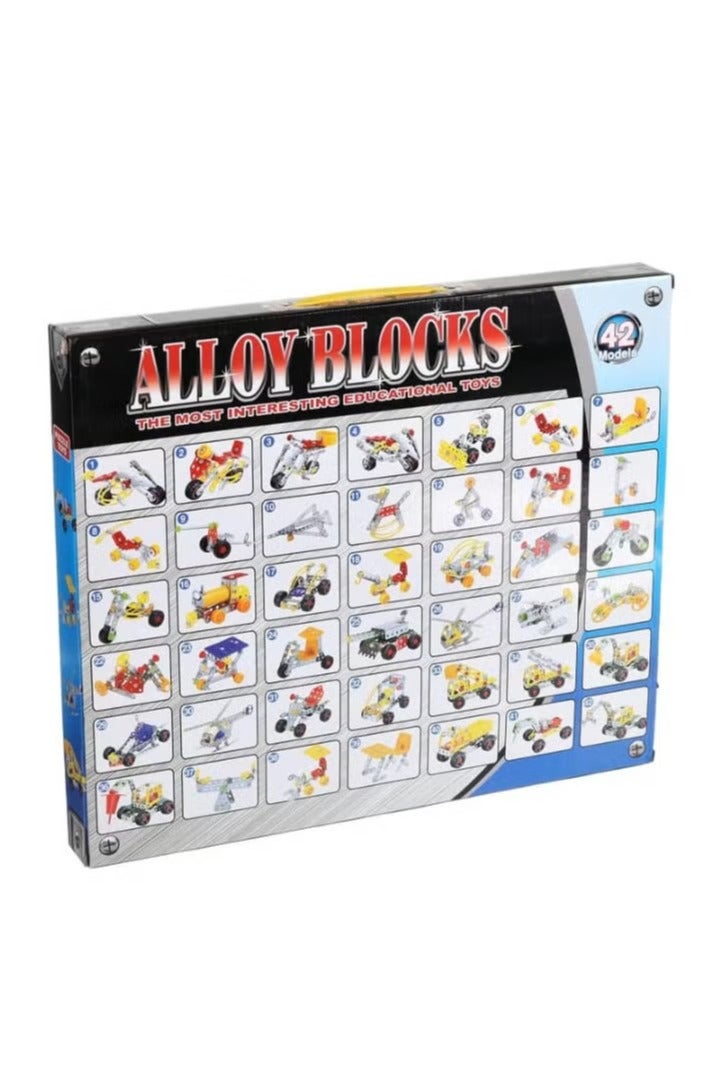 الوي براندز كتل معدنية من معدن ميكانو لصنع 42 شكلاً مختلفًا - 261 قطعة - Image 2