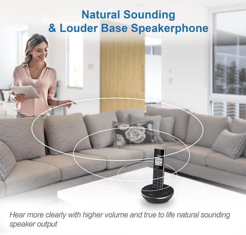 VTech LS6381-2 Bluetooth Speaker Cordless Phone with Echo Cancellation and Smart Call Blocker - Image 3