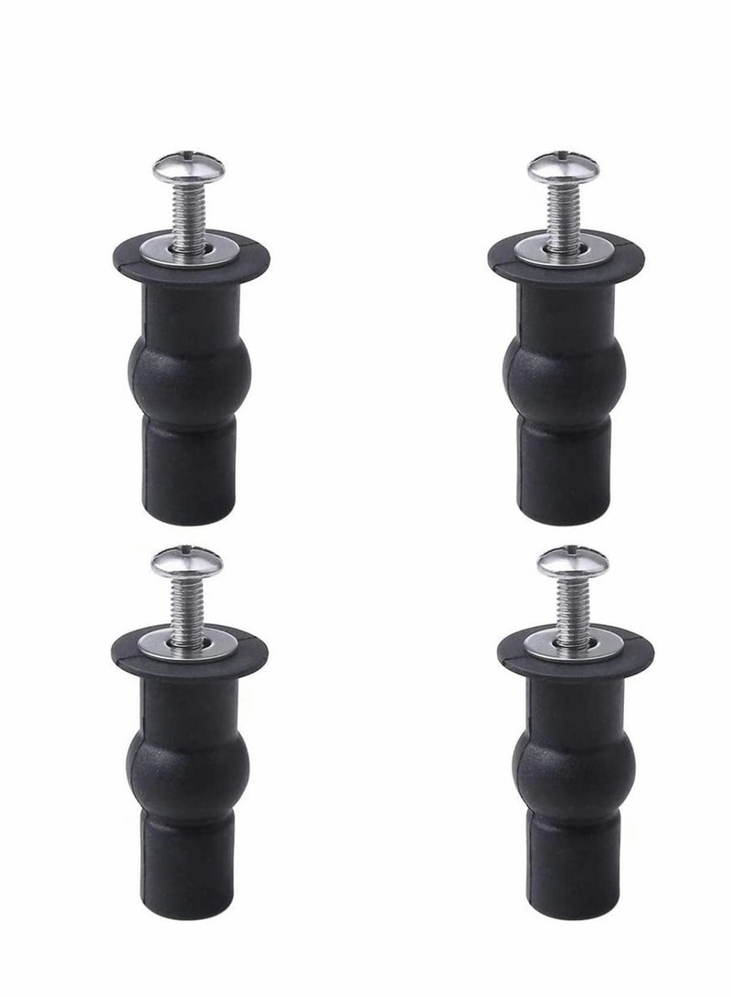 SYOSI 4 Pcs Blind Hole Fittings Expanding Rubber Bolts Nuts for Fixing The Top Toilet Seat Universal Parts Set Household Accessories Repair Parts Top Cover Lid Seat Fixings Blind Hole Fitting - Image 1