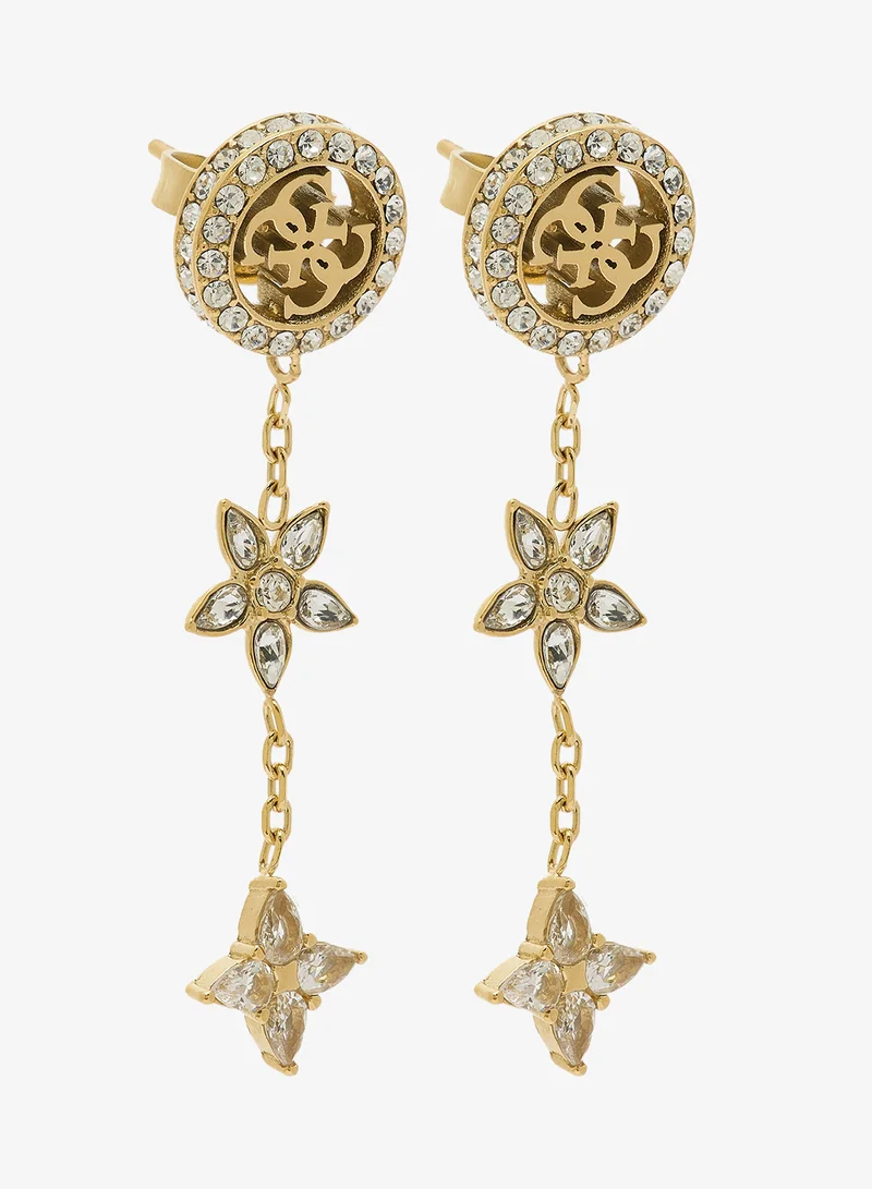 GUESS 4G Crystal Drop Earrings