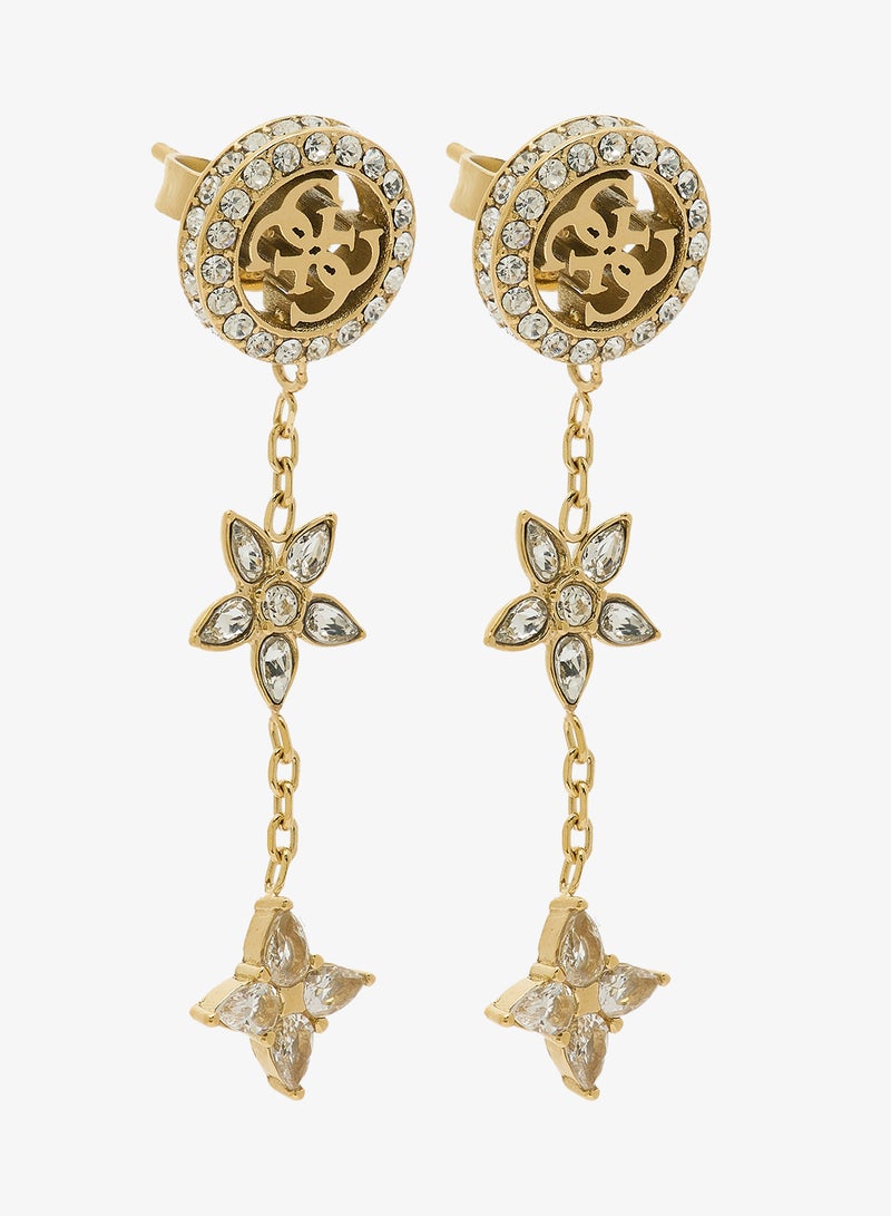 GUESS 4G Crystal Drop Earrings - Image 1